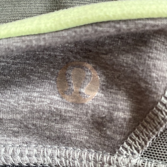 Lululemon y-bra size 6 - Gray and lime Green / Grey - Picture 3 of 5